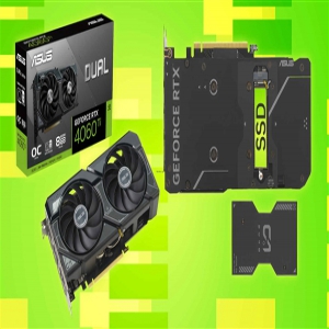 华硕展示的RTX 4060 Ti DUAL显卡自带M.2 SSD插槽，正式出炉了